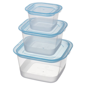 Komplet pojemników kwadratowych VENTI 3 sztuki